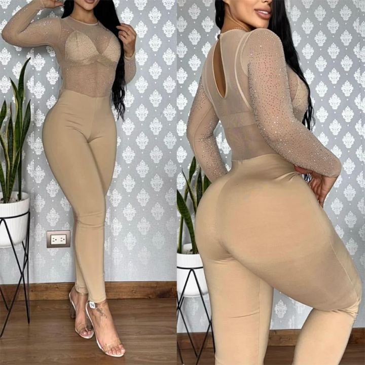 Enterizo Brillos London Beige