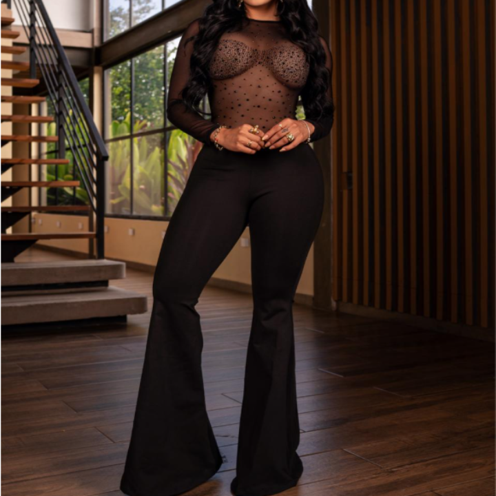 Enterizo Negro London Campana