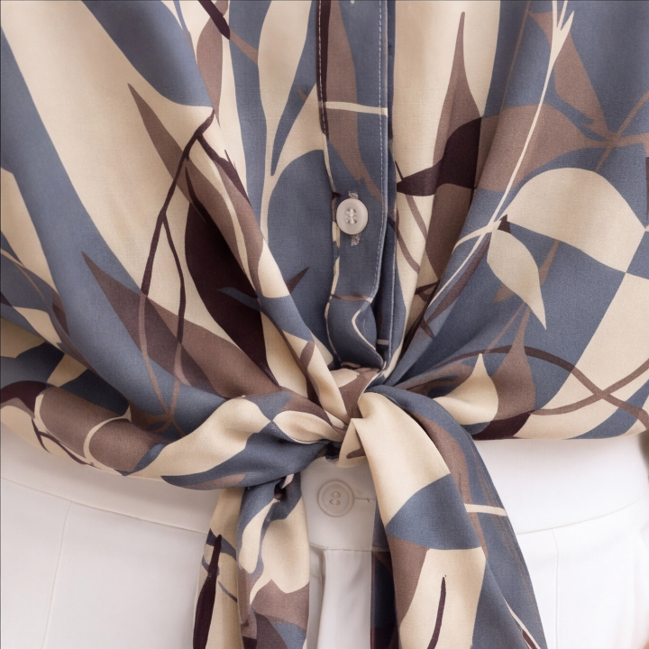 Camisa Estampada Gris