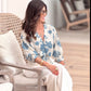 Blusa Flor Azul Amarre