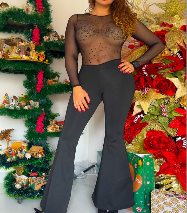 Enterizo Negro London Campana