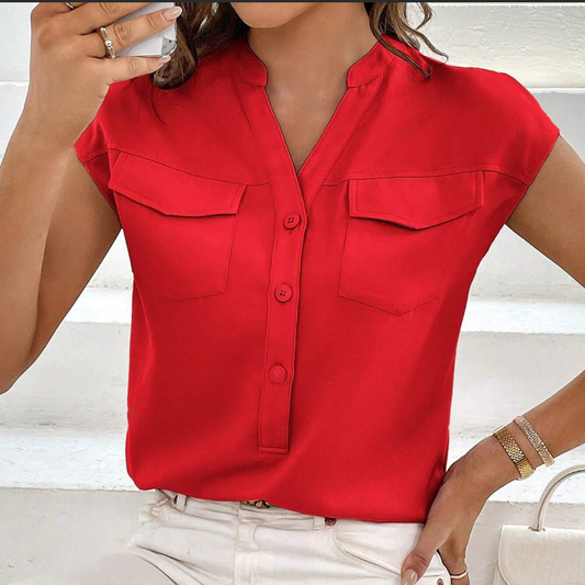 Blusa Roja Elegancia