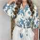 Blusa Flor Azul Paris