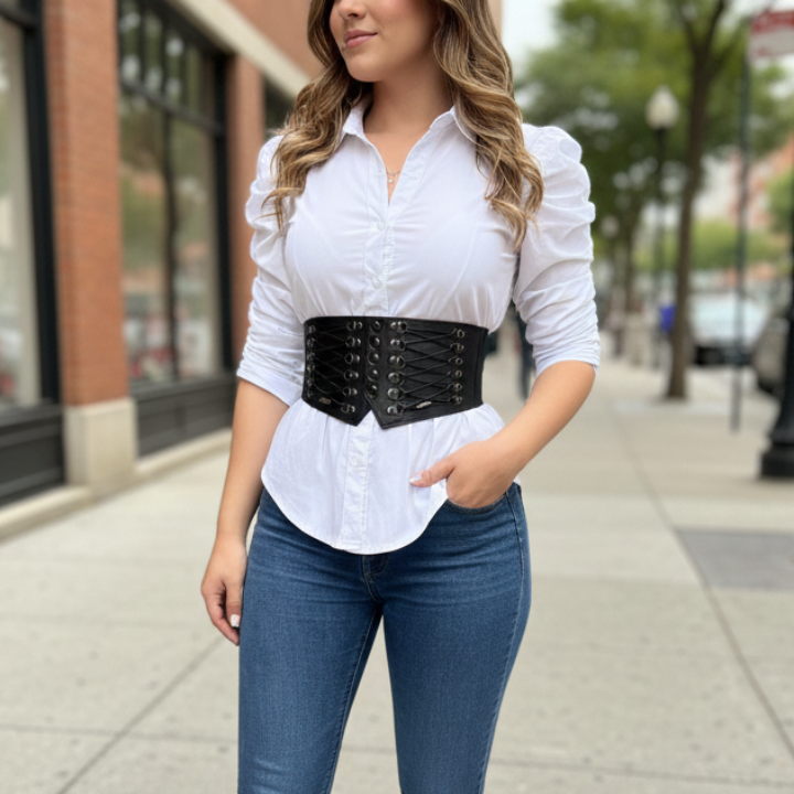 Cinturón Corset Negro