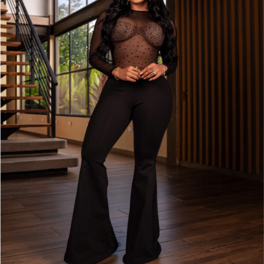 Enterizo Negro London Campana