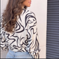 Blusa Ondas Negras Amarre
