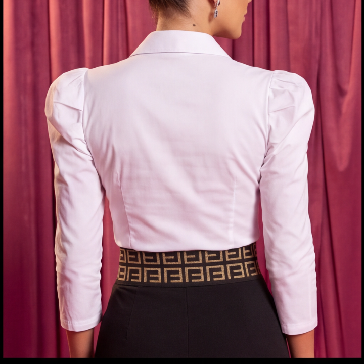 Conjunto Camisa Blanca Pantalón negro