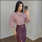 Blusa Rayas Vino Amarre